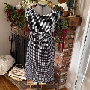 Reneevon Classic Black and White Checkered Dress